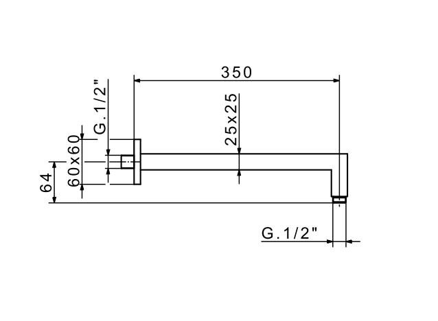 Держатель верхнего душа Migliore Ricambi ML.RIC-36.735.CR хром купить в интернет-магазине сантехники Sanbest