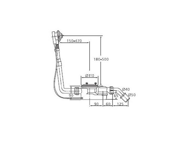 Комплект слива-перелива для ванн Ideal Standard K7983AA купить в интернет-магазине сантехники Sanbest