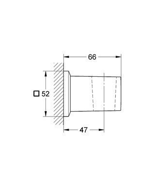 Настенный держатель Grohe Allure Brilliant 27706 000 купить в интернет-магазине сантехники Sanbest