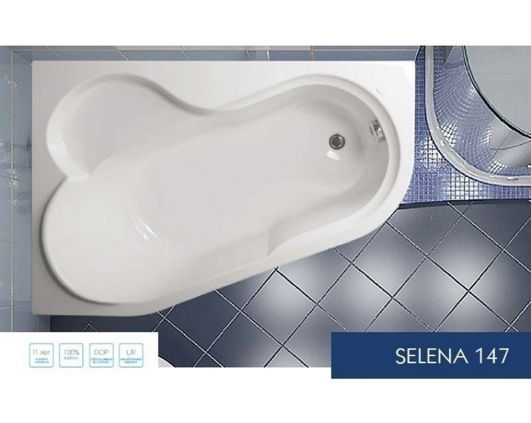 Ванна акриловая Vagnerplast Selena 147x100 купить в интернет-магазине Sanbest