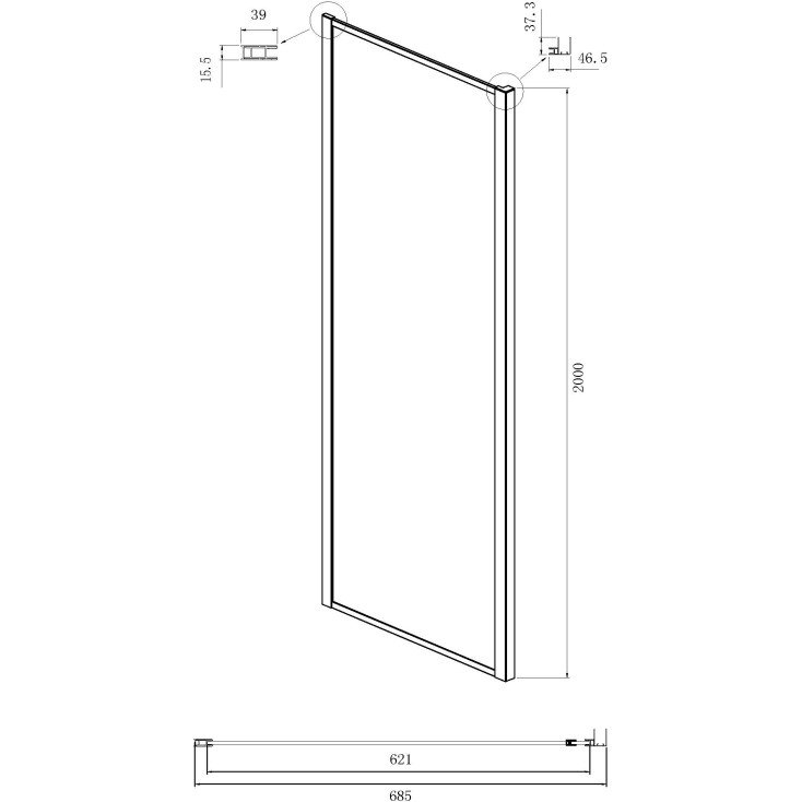 Душевой уголок Ambassador Forsa AX 70AX + 17021108AX 130х70 купить в интернет-магазине Sanbest