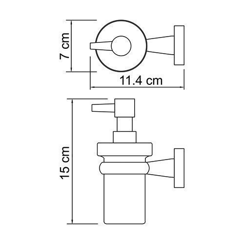 Диспенсер настенный WasserKRAFT Lippe K-6599 купить в интернет-магазине сантехники Sanbest