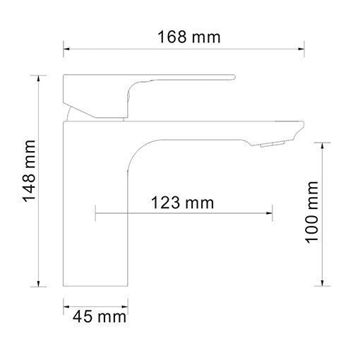 Смеситель для раковины WasserKRAFT Dinkel 5803 купить в интернет-магазине сантехники Sanbest