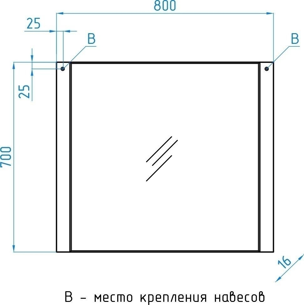 Зеркало Style Line Лотос 80x70 в ванную от интернет-магазине сантехники Sanbest