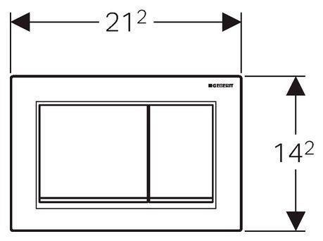 Кнопка для инсталляции Geberit Omega 30 115.080.KH.1 купить в интернет-магазине сантехники Sanbest