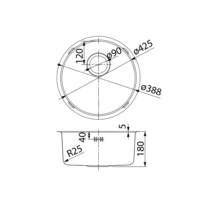 Мойка кухонная Iddis Edifice EDI42G0i77 купить в интернет-магазине сантехники Sanbest