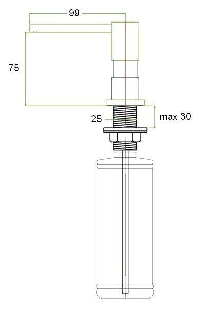 Диспенсер Zorg ZR-22 Песочный купить в интернет-магазине сантехники Sanbest