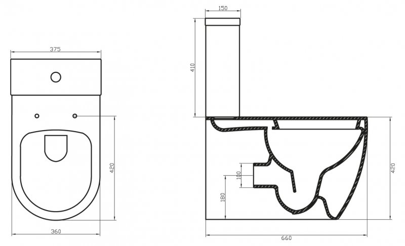 Унитаз BelBagno MARINO BB105CP P-trap безободковый, с бачком, с крышкой микролифт купить в интернет-магазине Sanbest