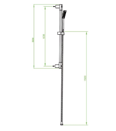 Душевая гарнитура Bien Casso BD24031104 купить в интернет-магазине сантехники Sanbest