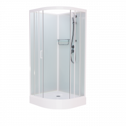 Душевая кабина Frank F400 White 100x100 без крыши купить в интернет-магазине Sanbest