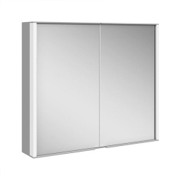 Зеркальный шкаф KEUCO Royal Match 12803171301 100 серебро/белое стекло в ванную от интернет-магазине сантехники Sanbest