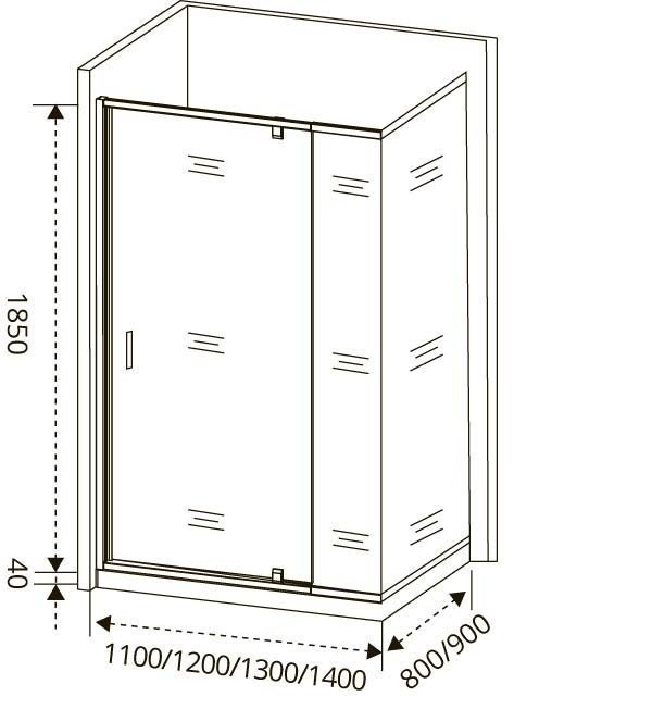 Душевой уголок Good door ORION WTW-PD+SP 120x80 прозрачный купить в интернет-магазине Sanbest