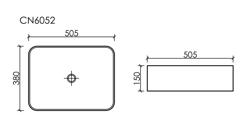 Раковина Ceramica Nova Element 50 CN6052MB черная матовая купить в интернет-магазине Sanbest