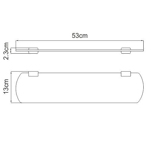 Полка WasserKRAFT Sauer K-7924 купить в интернет-магазине сантехники Sanbest