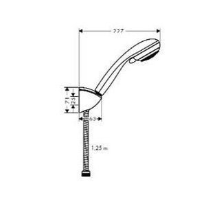 Душевая гарнитура Hansgrohe Crometta 85 Variojet 27558000 купить в интернет-магазине сантехники Sanbest