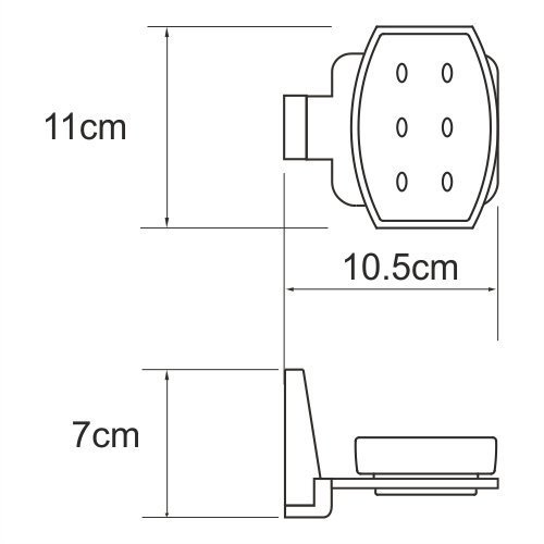 Мыльница WasserKRAFT Lopau K-6029 купить в интернет-магазине сантехники Sanbest