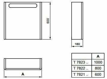 Зеркало-шкаф Ideal Standard Softmood T7823S5 100 коричневый в ванную от интернет-магазине сантехники Sanbest