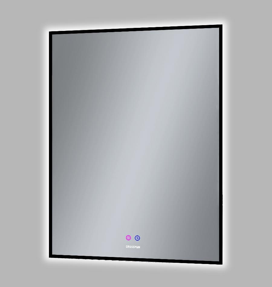 Зеркало Grossman Pragma-норма Black 60x80 1860802 черное в ванную от интернет-магазине сантехники Sanbest