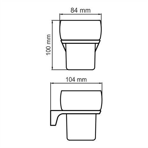 Стакан WasserKRAFT Wiese K-8928 купить в интернет-магазине сантехники Sanbest