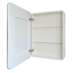 Зеркальный шкаф с подсветкой Art&Max PLATINO AM-Pla-600-800-1D-DS-F в ванную от интернет-магазине сантехники Sanbest