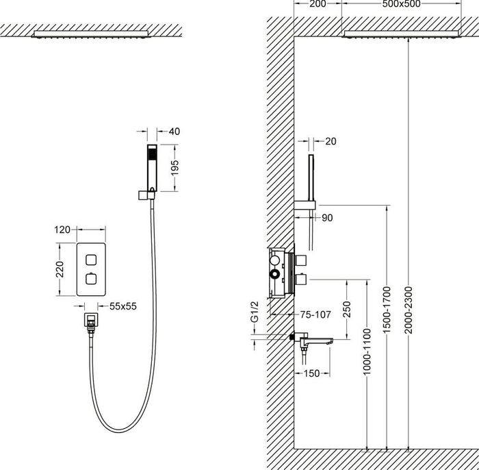 Душевая система Timo Petruma SX-5019/17SM золото матовое купить в интернет-магазине сантехники Sanbest