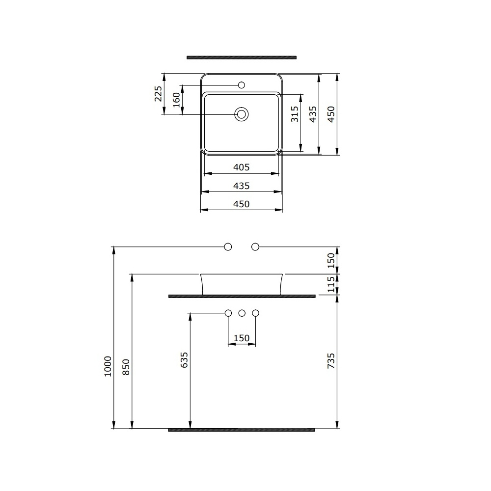 Раковина BERGES Ego SL 182014 белый глянец купить в интернет-магазине Sanbest