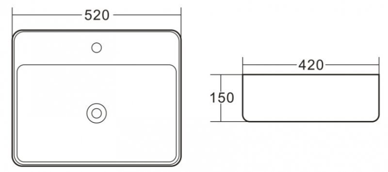 Раковина накладная Belbagno BB1367 купить в интернет-магазине Sanbest