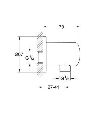 Штуцер Grohe Relaxa plus 28671000 купить в интернет-магазине сантехники Sanbest