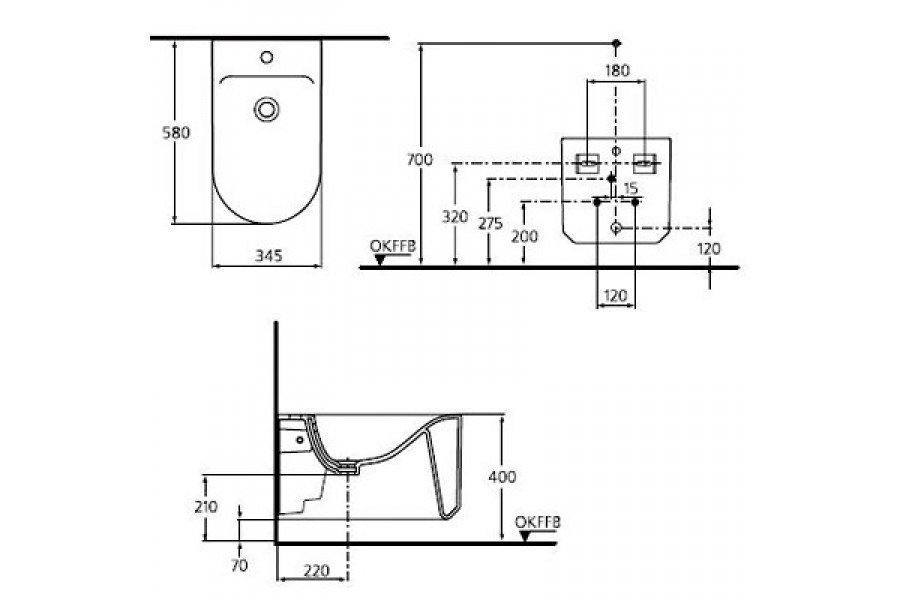 Биде подвесное Ideal Standard Moments K5061MA купить в интернет-магазине Sanbest