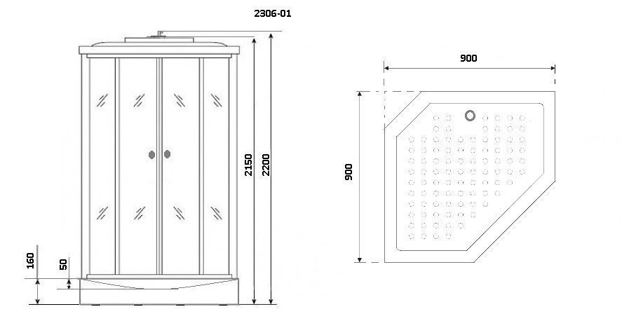 Душевая кабина Niagara Ultra NG-2306 купить в интернет-магазине Sanbest