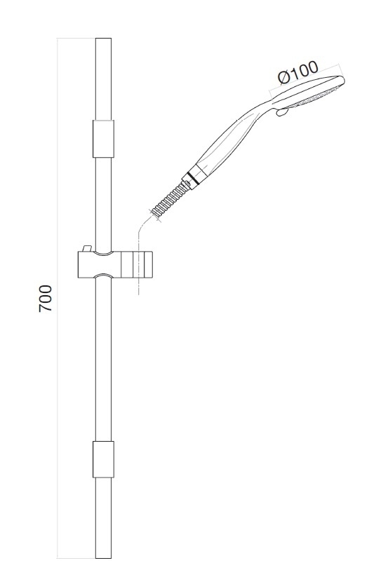 Душевой гарнитур Webert Shower Set AC0589015 хром купить в интернет-магазине сантехники Sanbest