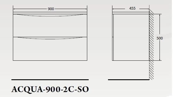 Тумба с раковиной BelBagno ACQUA 90 Bianco Lucido для ванной в интернет-магазине Sanbest