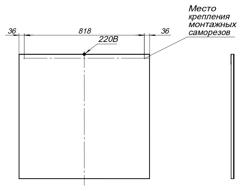 Зеркало Aquanet Lino 253908 90 белый матовый в ванную от интернет-магазине сантехники Sanbest