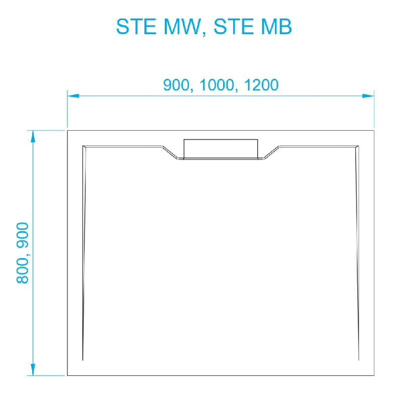 Душевой поддон RGW STE-099MW 90x90 белый мрамор купить в интернет-магазине Sanbest