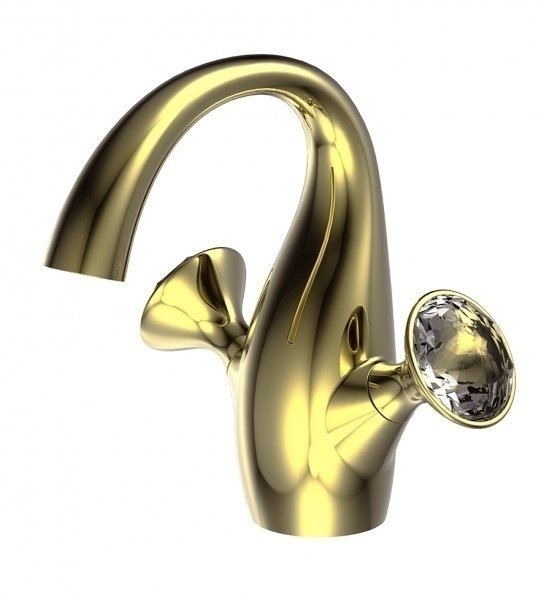 Смеситель для раковины Bravat Swan Gold F14287G-ENG купить в интернет-магазине сантехники Sanbest