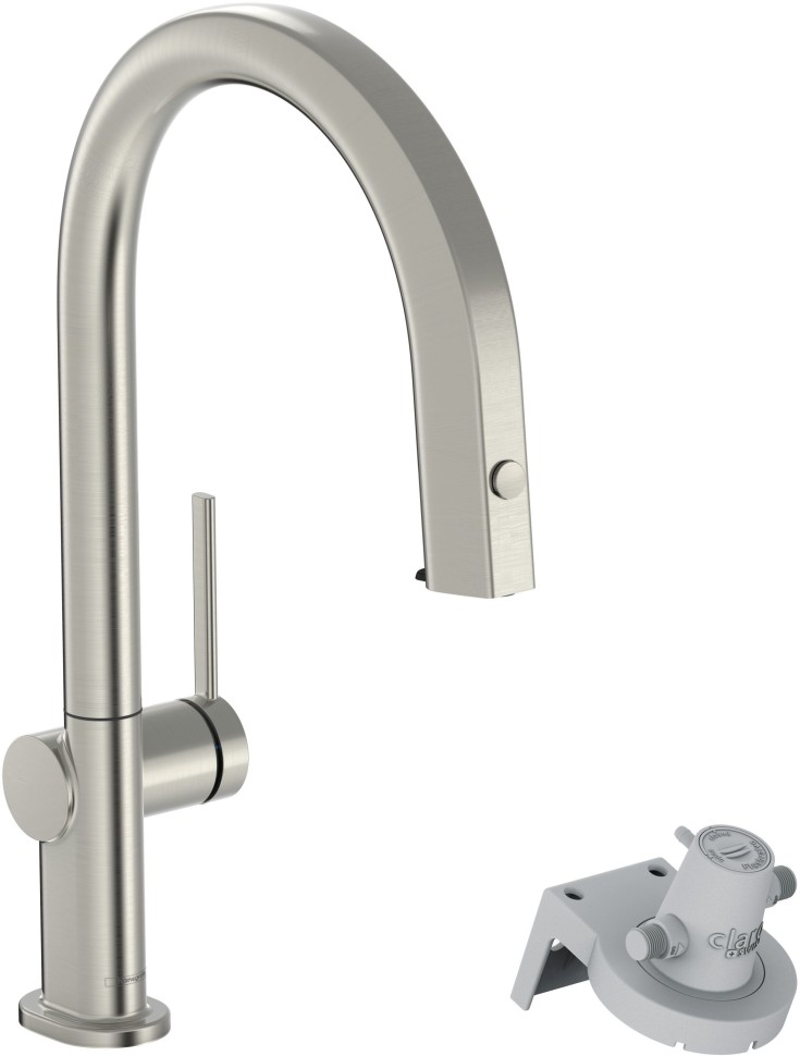 Смеситель для кухни Hansgrohe Aqittura M91 76803800 нержавеющая сталь купить в интернет-магазине сантехники Sanbest