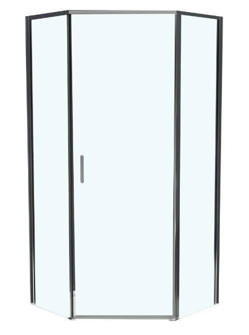Душевой уголок BelBagno UNO-195-P-1-100-C-Cr 100х100 стекло прозрачное/профиль хром купить в интернет-магазине Sanbest