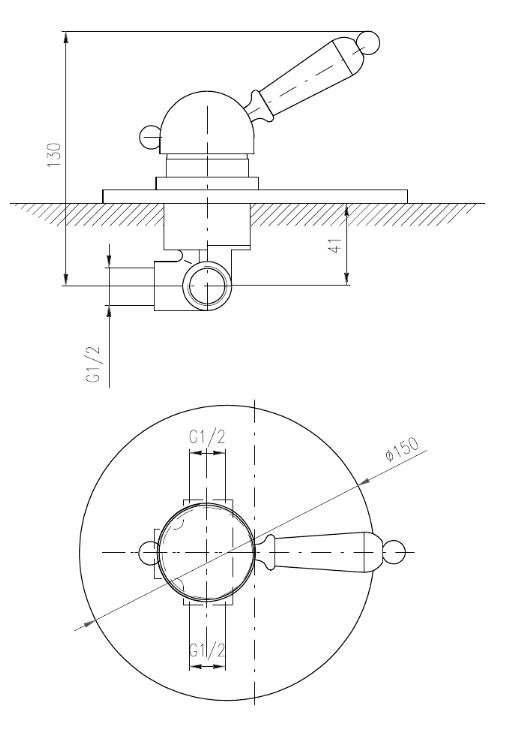 Смеситель для душа Rav-Slezak LABE L583LZ купить в интернет-магазине сантехники Sanbest