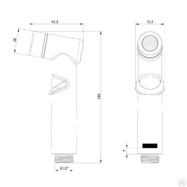 Гигиенический душ Lemark LM8140С купить в интернет-магазине сантехники Sanbest