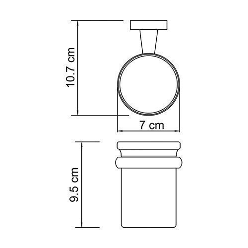 Стакан для зубных щеток WasserKRAFT Lippe K-6528 купить в интернет-магазине сантехники Sanbest