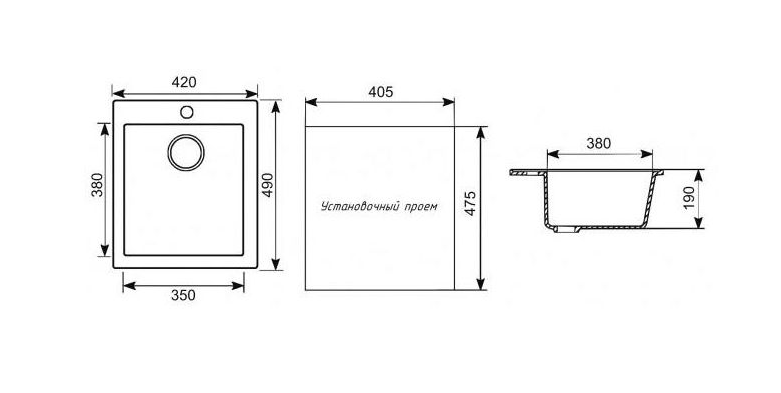 Мойка кухонная MIXLINE ML-GM14 532395 молоко купить в интернет-магазине сантехники Sanbest