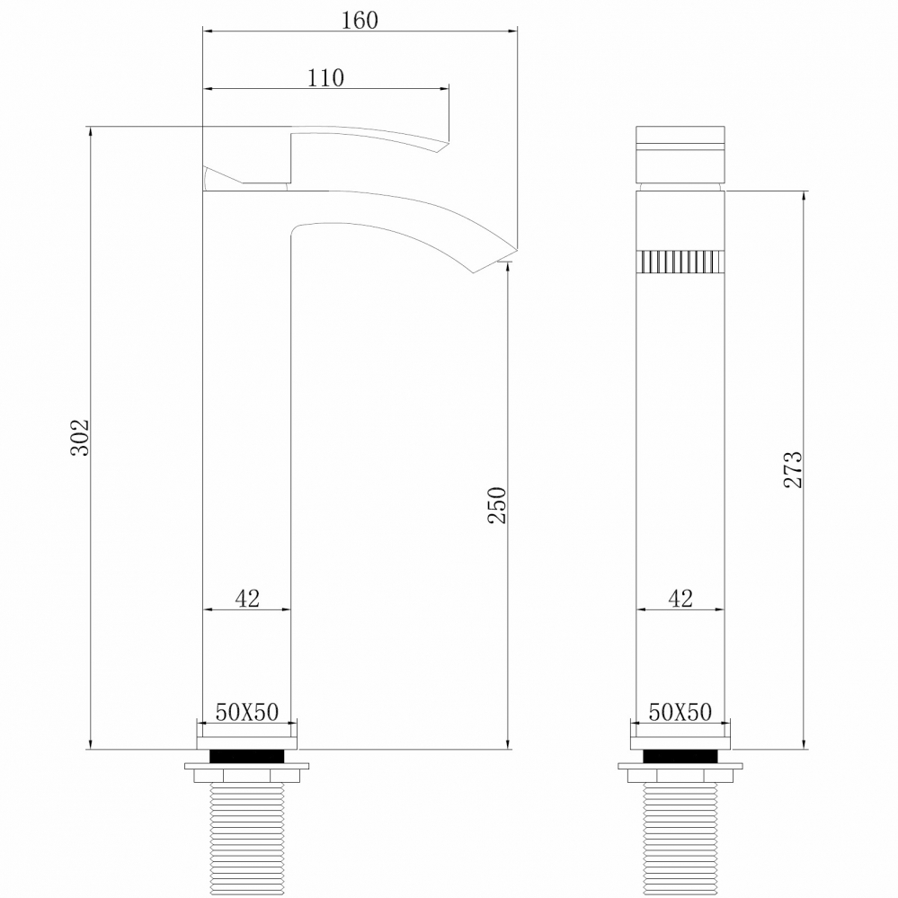 Смеситель для раковины Abber Wasserfall AF8611NG никель купить в интернет-магазине сантехники Sanbest