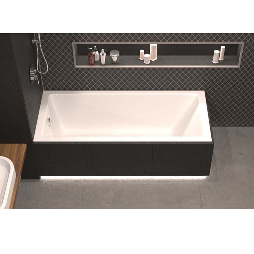 Ванна акриловая WhiteCross WAVE SLIM 170x75 белая купить в интернет-магазине Sanbest