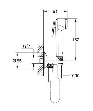 Душевой гарнитур Grohe Tempesta-F Trigger Spray 26358000 купить в интернет-магазине сантехники Sanbest