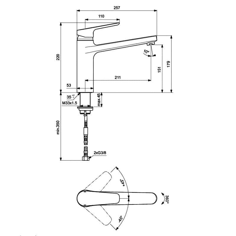 Смеситель для кухни Ideal Standard CeraPlan III B0952AA купить в интернет-магазине сантехники Sanbest