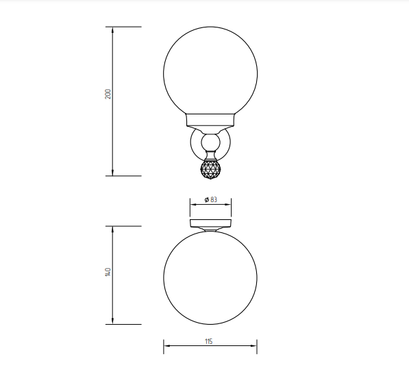 Светильник Migliore Amerida 4ML.AMR-60.430.CR хром/Swarovski купить в интернет-магазине сантехники Sanbest