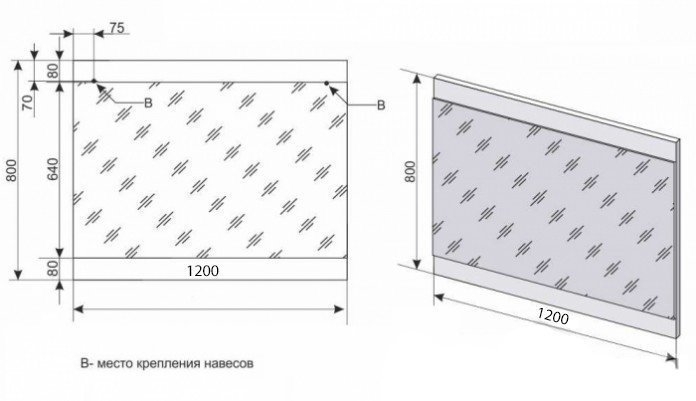 Зеркало Style Line Даллас Люкс 120 СС-00000393 белый в ванную от интернет-магазине сантехники Sanbest