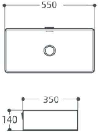 Раковина накладная Aquanet Perfect-3-MB 55 273676 черная матовая купить в интернет-магазине Sanbest