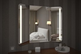 Зеркало с подсветкой ART&MAX TRENTO 100x80 в ванную от интернет-магазине сантехники Sanbest