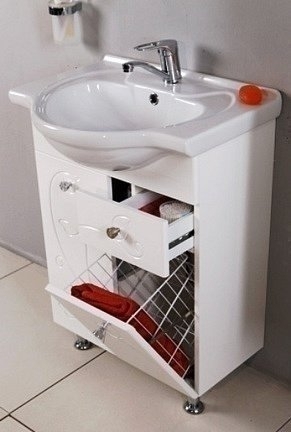 Тумба с раковиной Акватон Лиана 65 М для ванной в интернет-магазине Sanbest